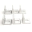 Used Lot of 6 80/20 4295 Aluminum Extrusion Inside Corner Bracket, 2-Hole, 15-Series