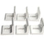 Used Lot of 6 80/20 4295 Aluminum Extrusion Inside Corner Bracket, 2-Hole, 15-Series