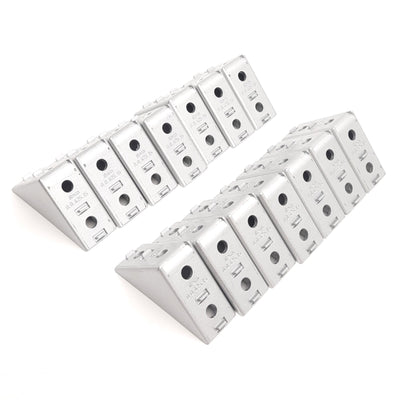 Used Lot of 14 Item 0.0.425.15 Angled Bracket 5, Profile 5, 40mm x 40mm x 20mm