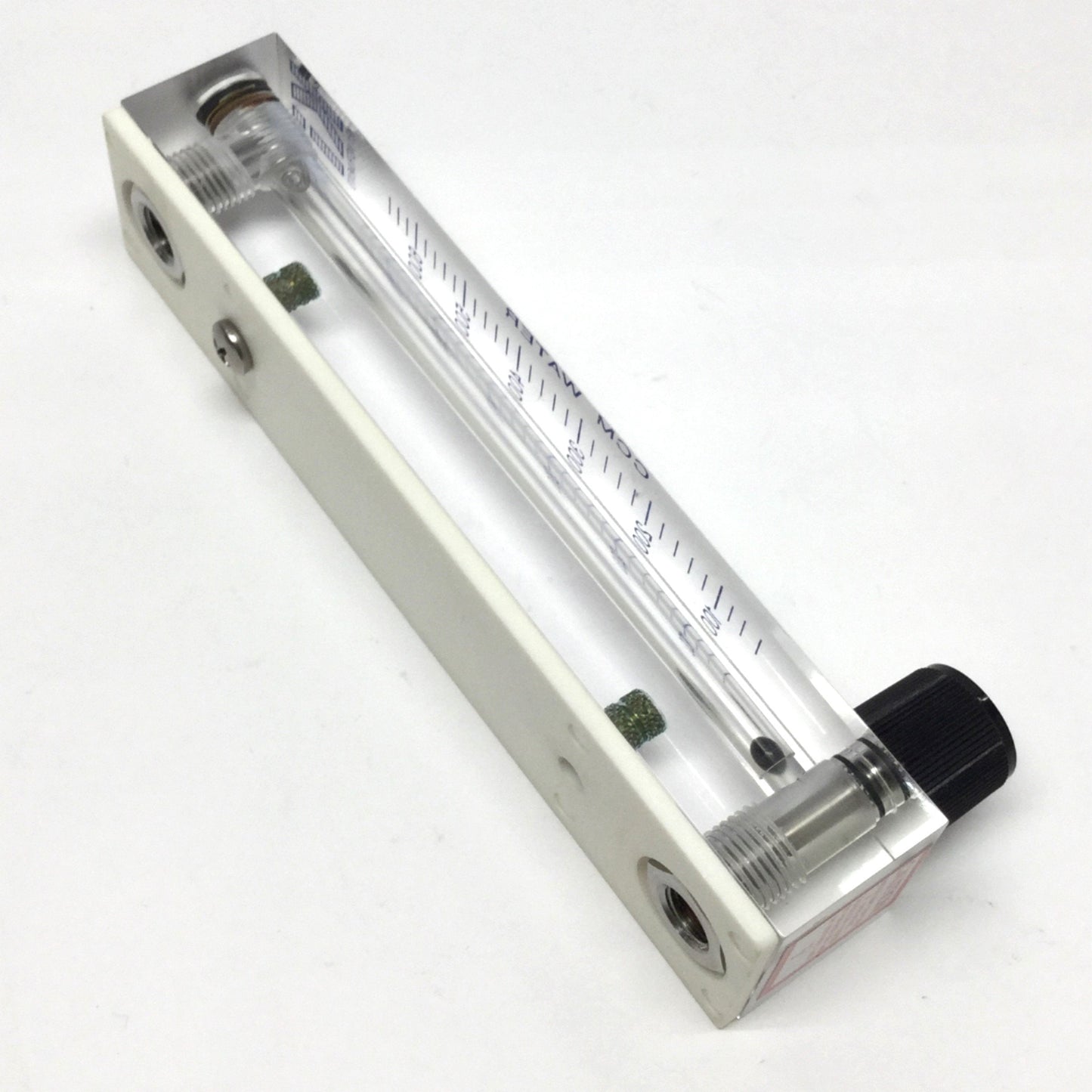 Used Key Instruments 2520A4L52SVVT Valved SS Acrylic Flowmeter, 40-660CCM Water
