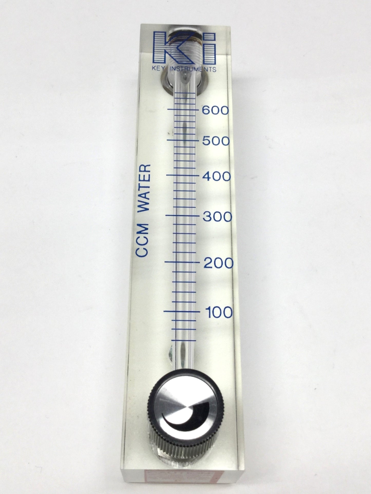 Used Key Instruments 2520A4L52SVVT Valved SS Acrylic Flowmeter, 40-660CCM Water