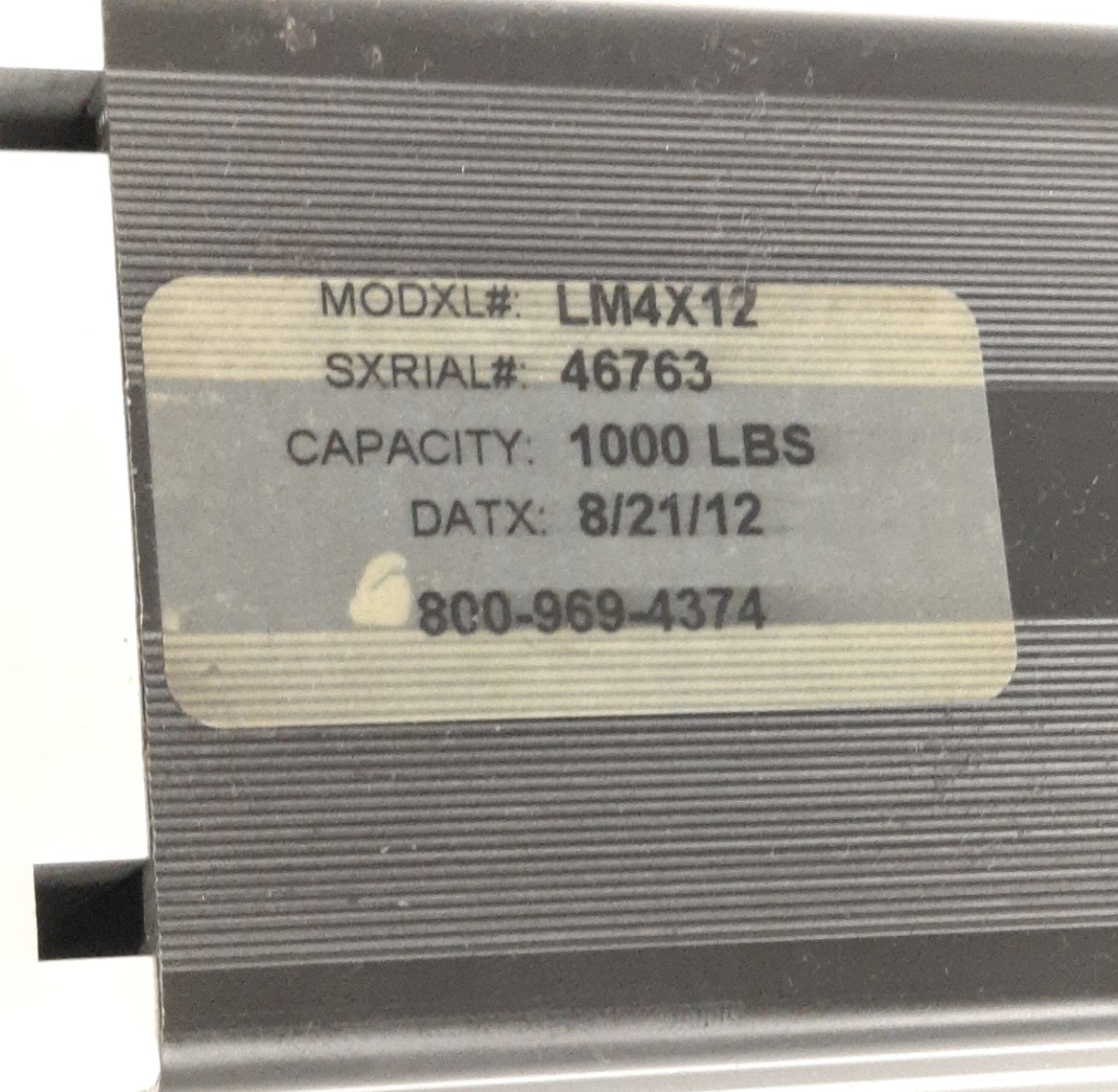 Used Ergosource LM4X12 Pump Housing for 4 Leg Adjustable Work Tables 1000Lbs Capacity