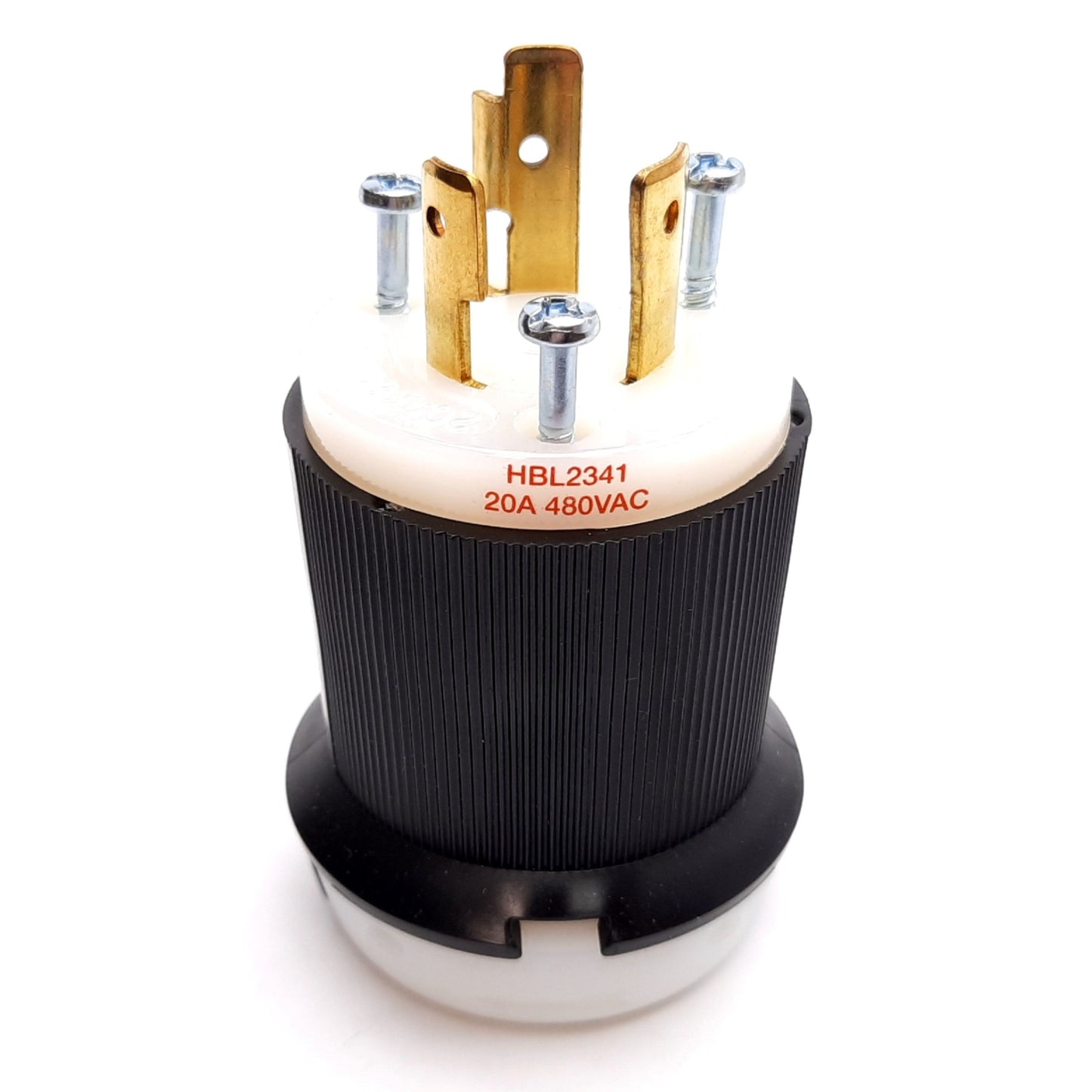 New Hubbell HBL2341 Twist-Lock Male Plug, 2-Pole 3-Wire, Rating: 20A 480VAC, L8-20P