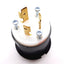 New Hubbell HBL2341 Twist-Lock Male Plug, 2-Pole 3-Wire, Rating: 20A 480VAC, L8-20P