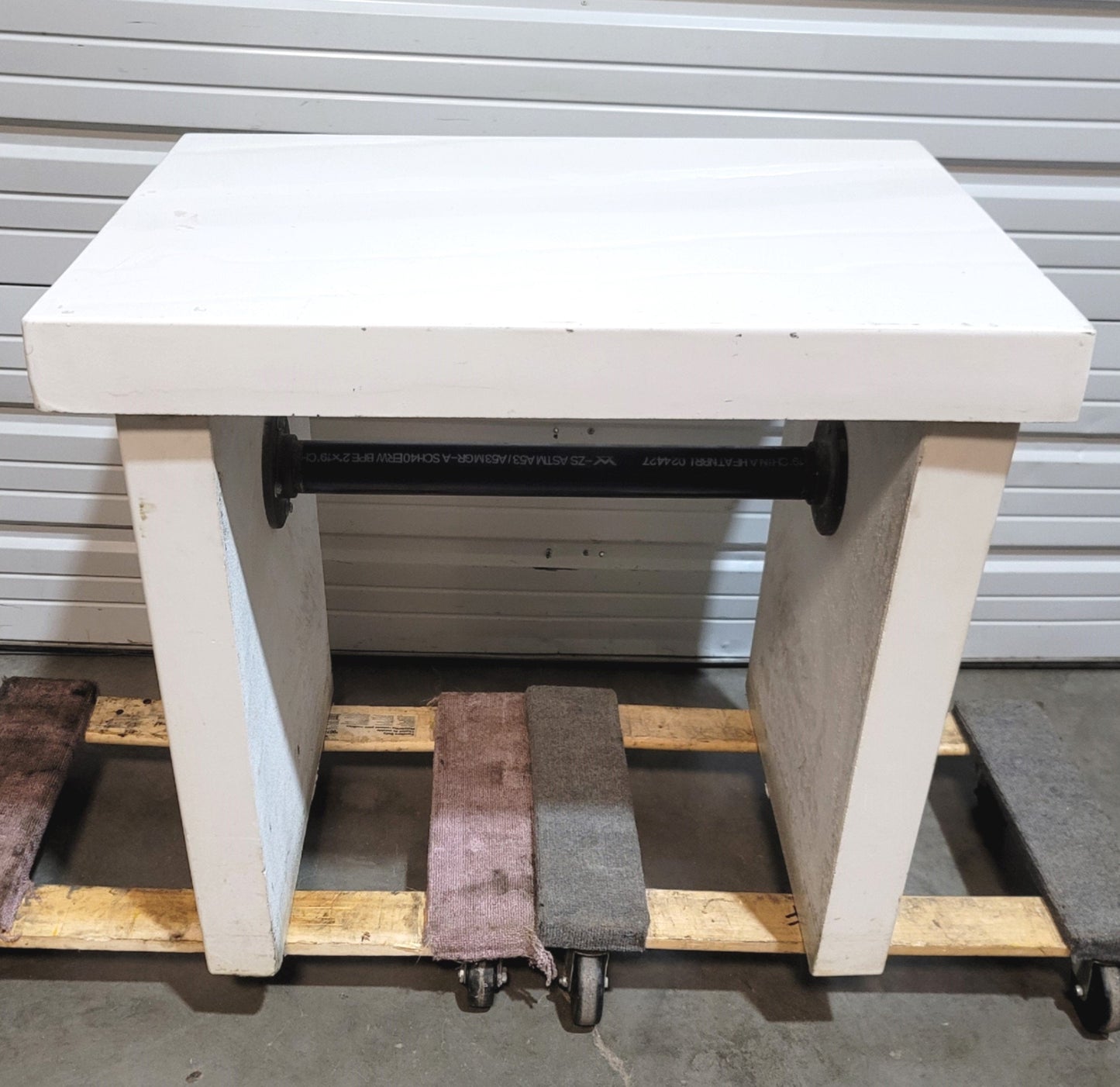 Used Porcelain Microscope Balance Anti Vibration Isolation Table Stand 35"x 24"x 31"