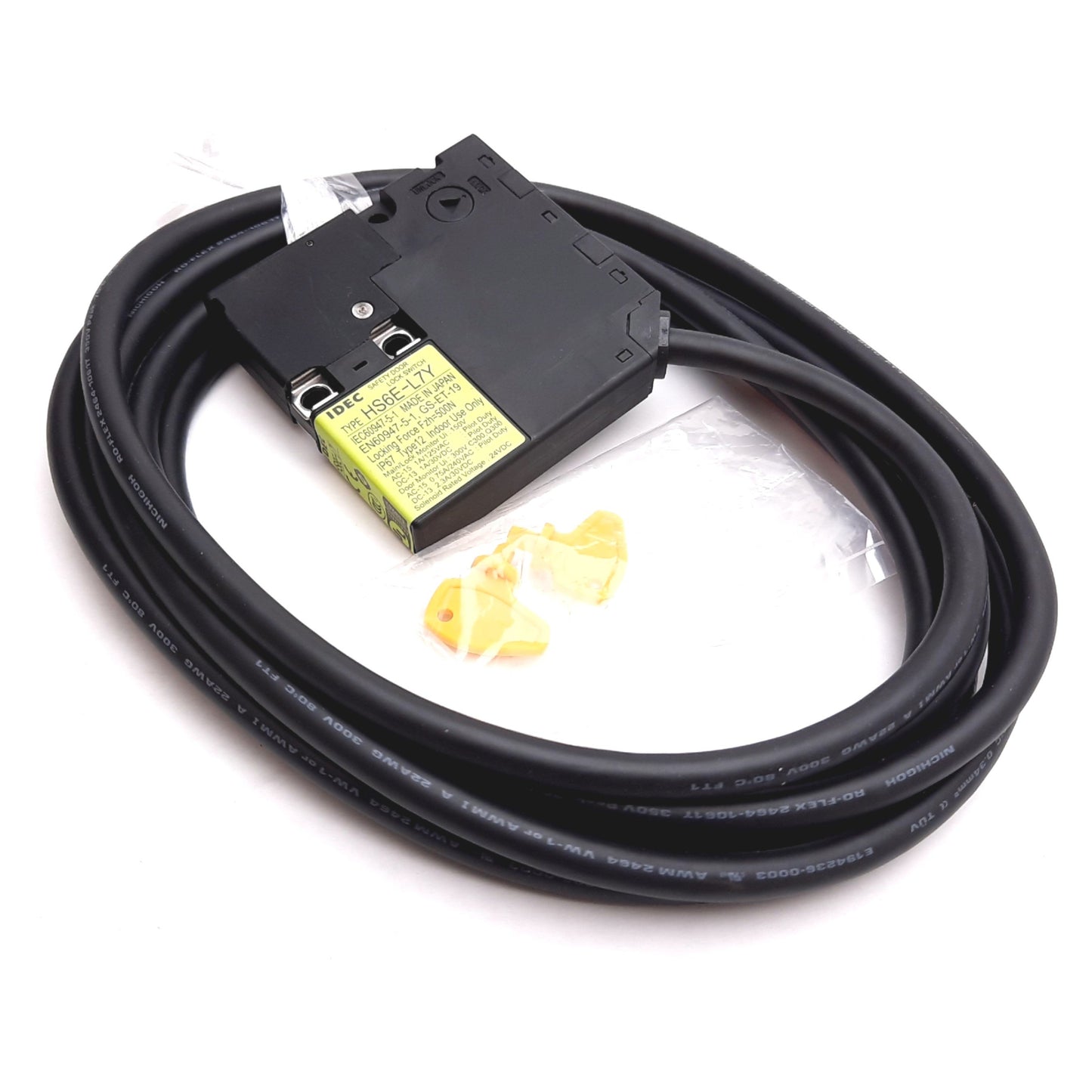 New Idec HS6E-L7Y Safety Door Lock Switch, Solenoid Lock, 500N, 1A 125VAC 30VDC