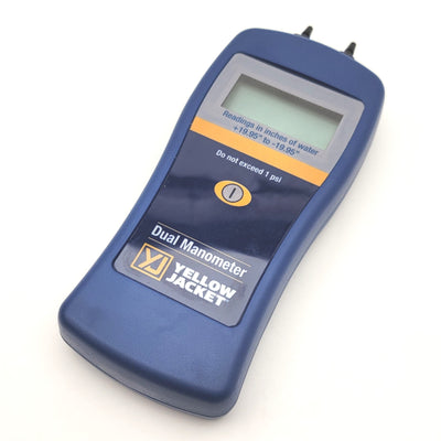 New – Open box Yellow Jacket 78052 Dual Port Manometer +19.95" To -19.95" Inches Of Water