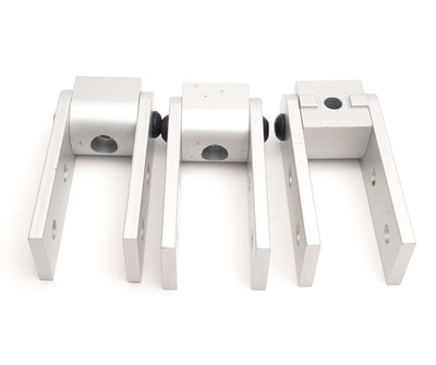 Used Lot of 3 80/20 4198 Ninety Degree Structural Pivot w/ Dual Arms Series 10