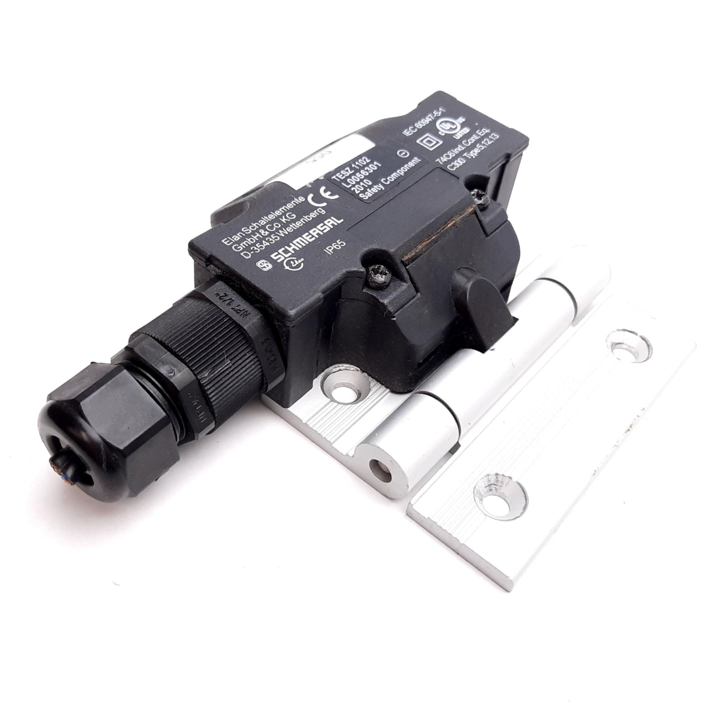 Used Schmersal TESZ1102 Safety Interlock Switch Door Hinge, 2x N/C 1x N/O, 2.5A 250V