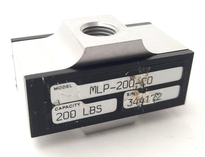 Used Transducer Techniques MPL-200-CO Mini Low Profile Load Cell 0-200lbs 10VDC