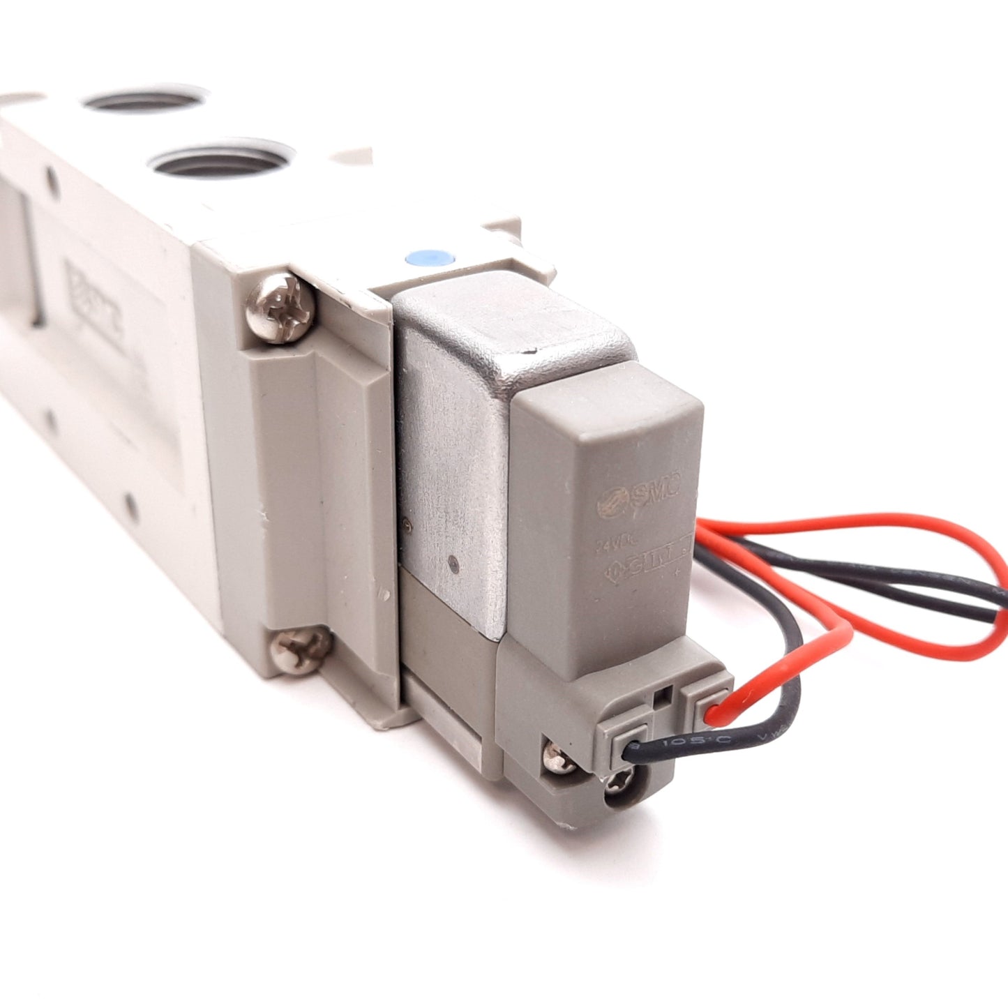 Used SMC VF5120-5G1-03 Solenoid Valve, 2-Position 5-Port, 24VDC, 0.15-0.7MPa, Rc3/8