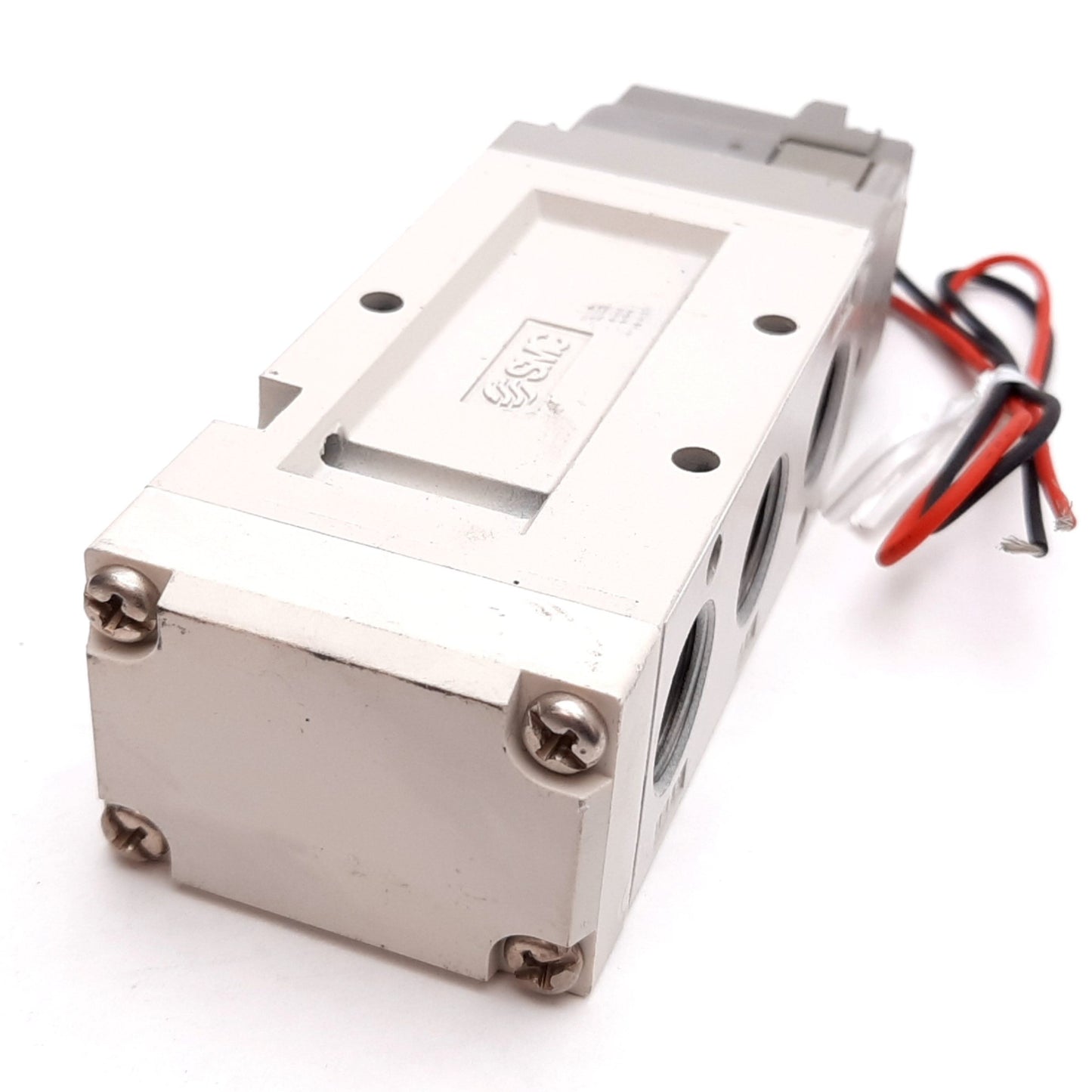 Used SMC VF5120-5G1-03 Solenoid Valve, 2-Position 5-Port, 24VDC, 0.15-0.7MPa, Rc3/8