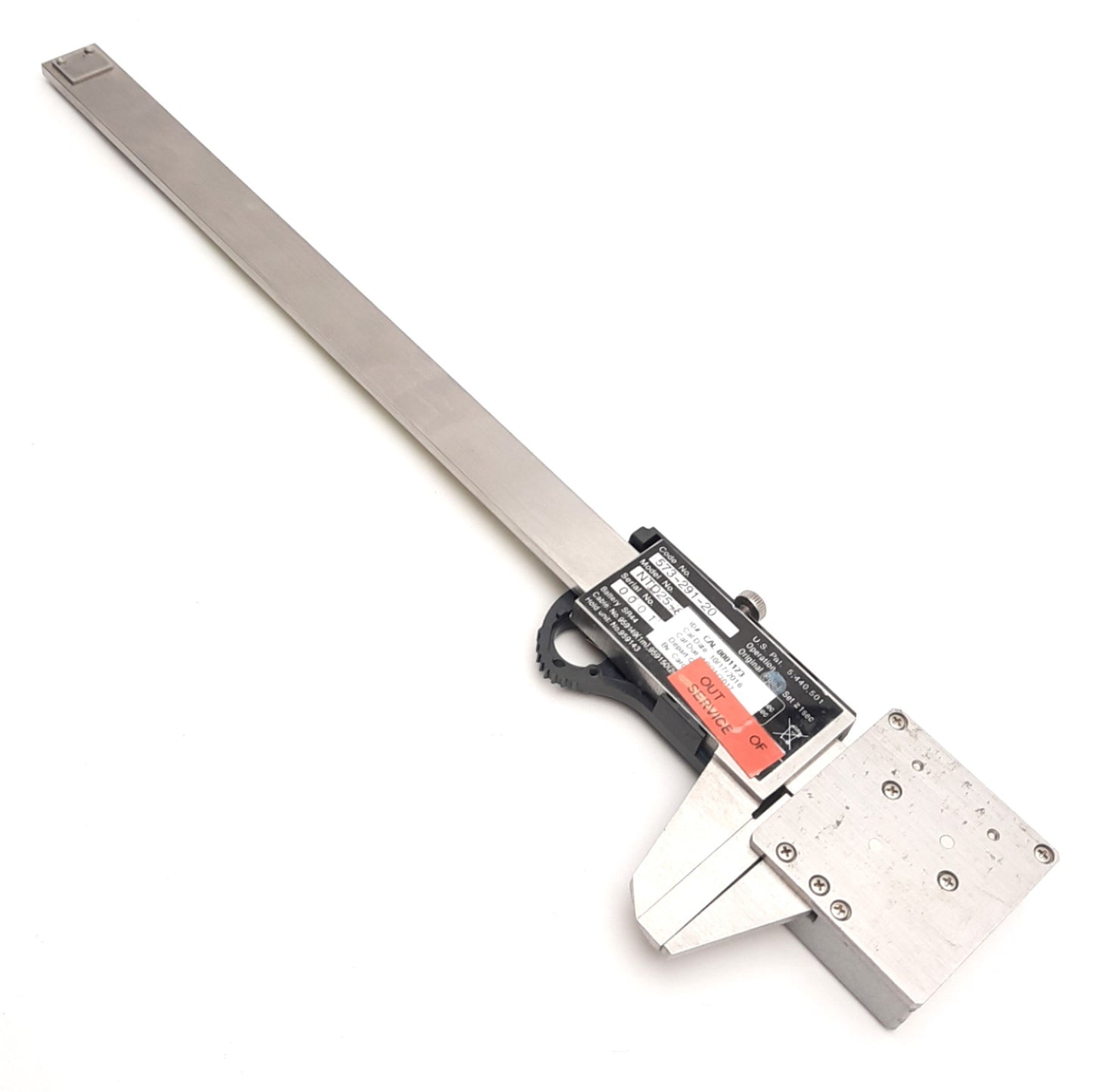 Used Mitutoyo 573-291-20 Absolute Digimatic Caliper w/ Load Cell, 180mm Range