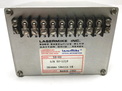 Used BETA LaserMike Model 59-00 Auto/Manual Motorized Potentiometer 5K-Ohm, 5 Watt