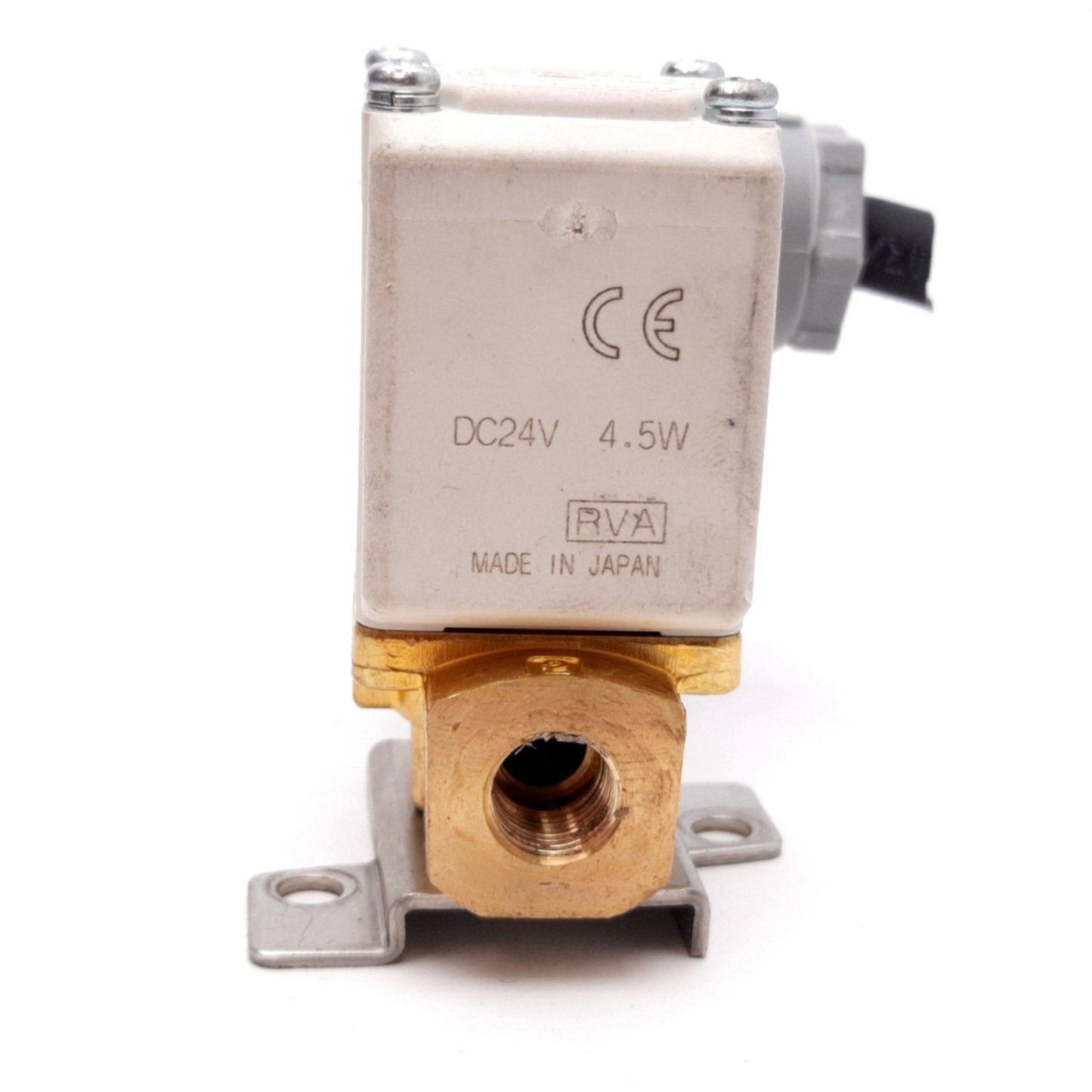 Used SMC VX214CGBXB Solenoid Valve, 2-Way N/C, 24VDC, 0.1MPa to Atmospheric, 1/8" NPT