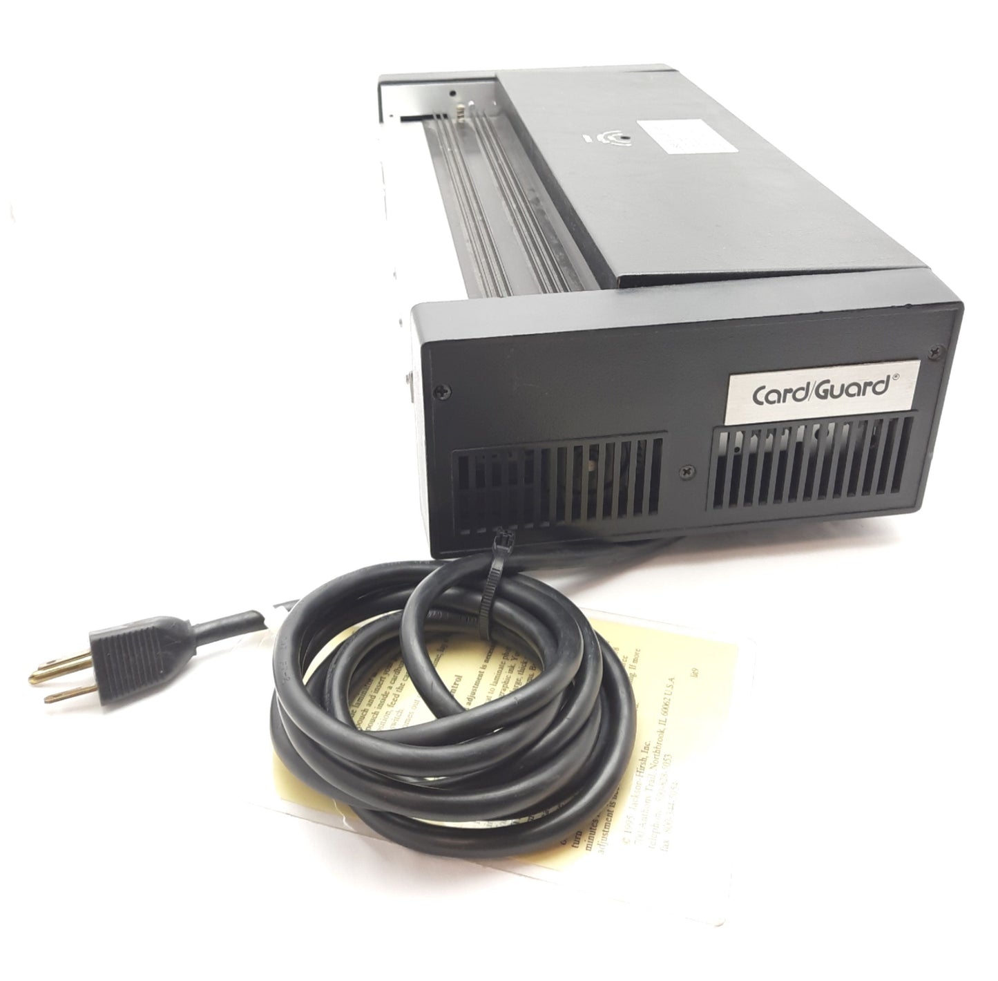 Used Card/Guard 7200 Desktop Laminator 11" x 24" Max, 12.5" Throat 115V 5.2A 7A Fuse