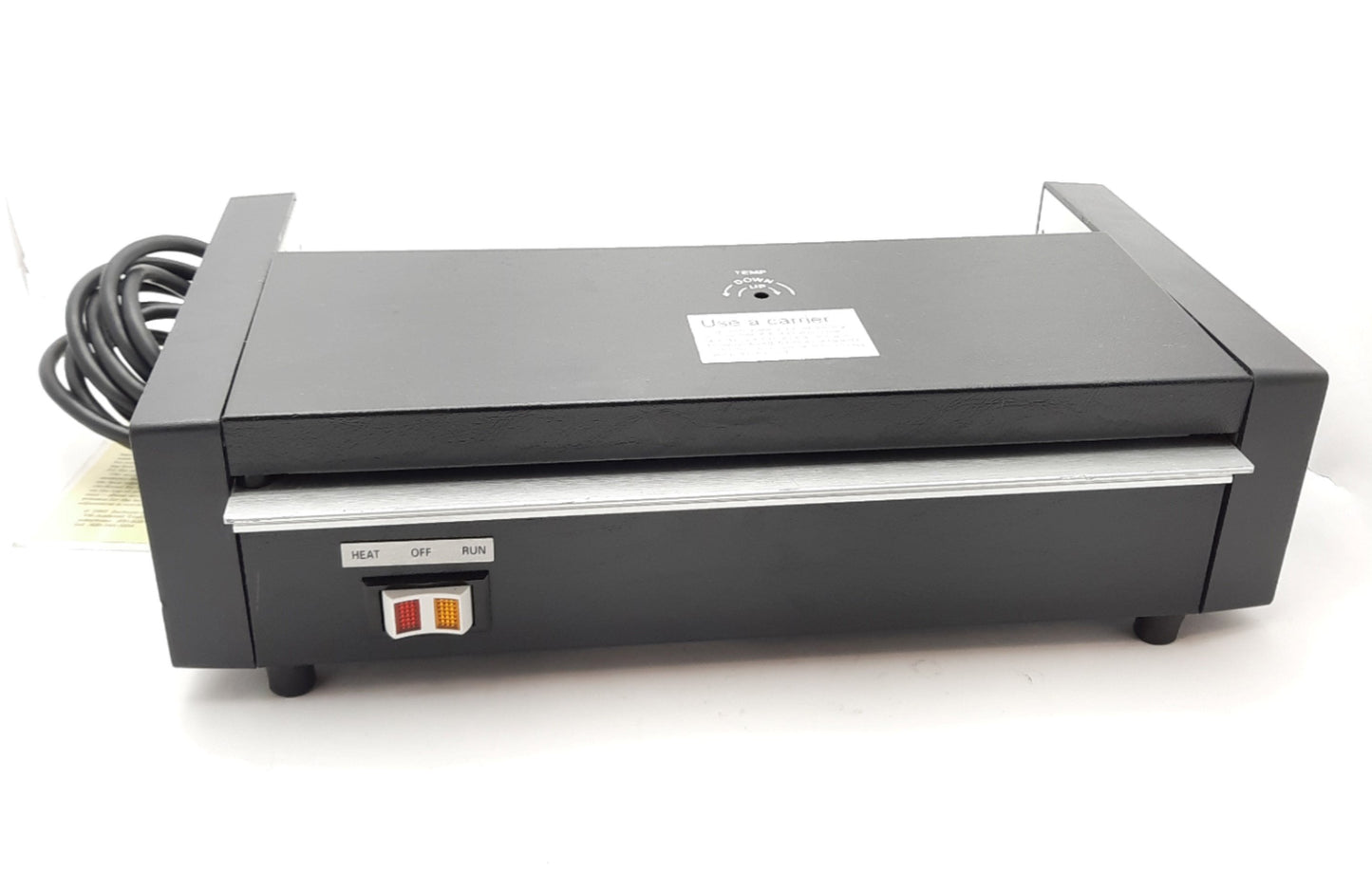 Used Card/Guard 7200 Desktop Laminator 11" x 24" Max, 12.5" Throat 115V 5.2A 7A Fuse