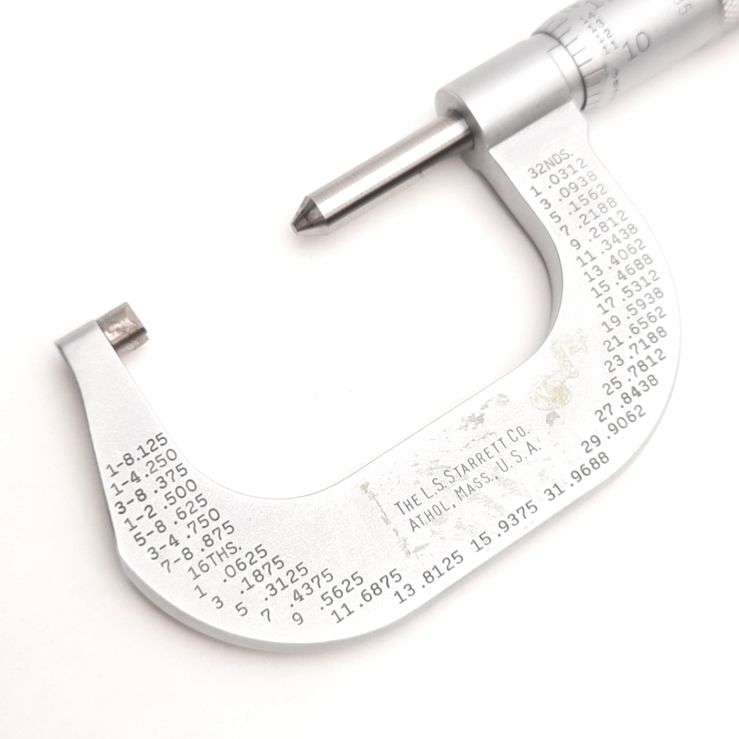Used Starrett 585 Screw Thread Micrometer, 25-50mm Range, 3-4mm Thread Per mm