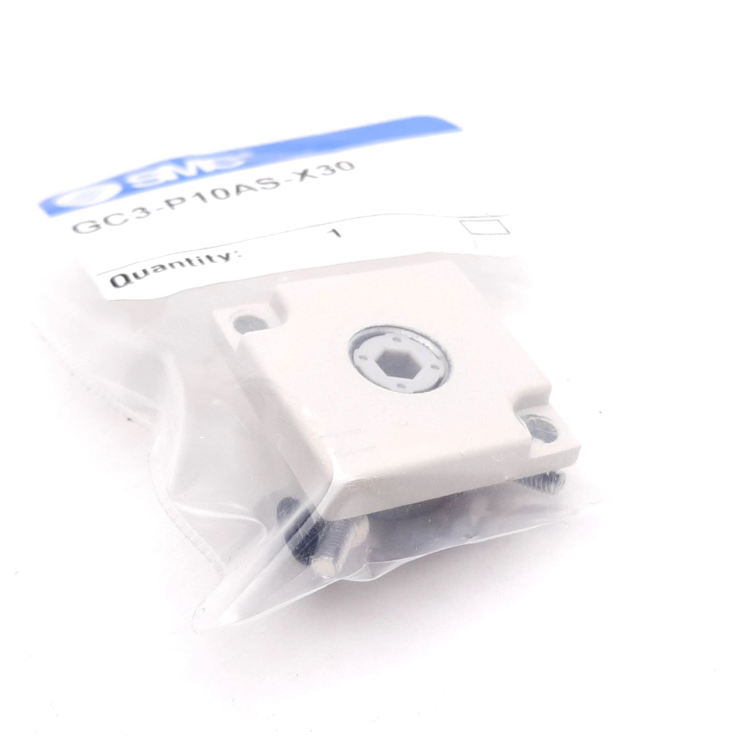 New Lot of 2 SMC GC3-P10AS-X30 Embedded Pressure Gauge Filler Block