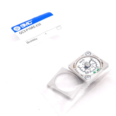 New SMC GC3-P10AS-X30 Embedded Pressure Gauge Block, 0-1MPa, 0-150psi
