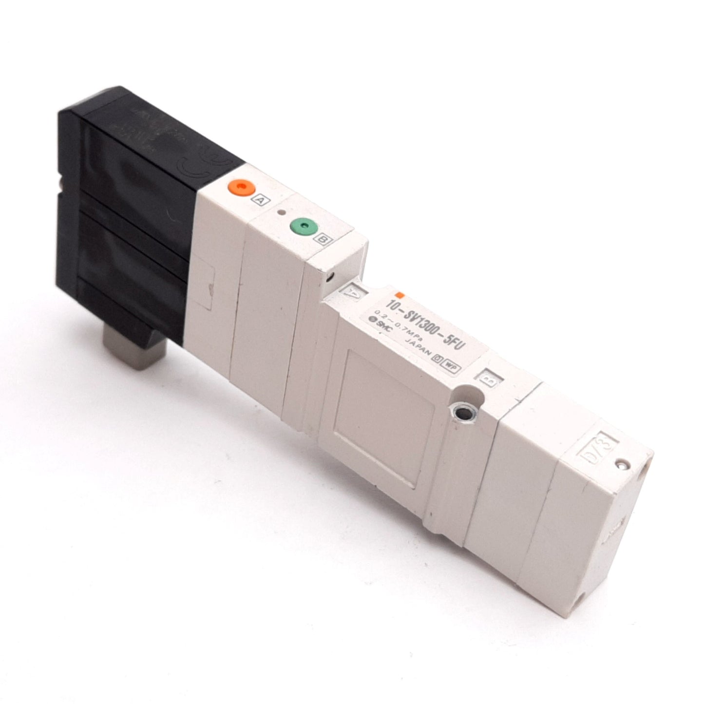 Used SMC 10-SV1300-5FU Solenoid Valve, Double Solenoid, 3-Position 5-Port, 24VDC