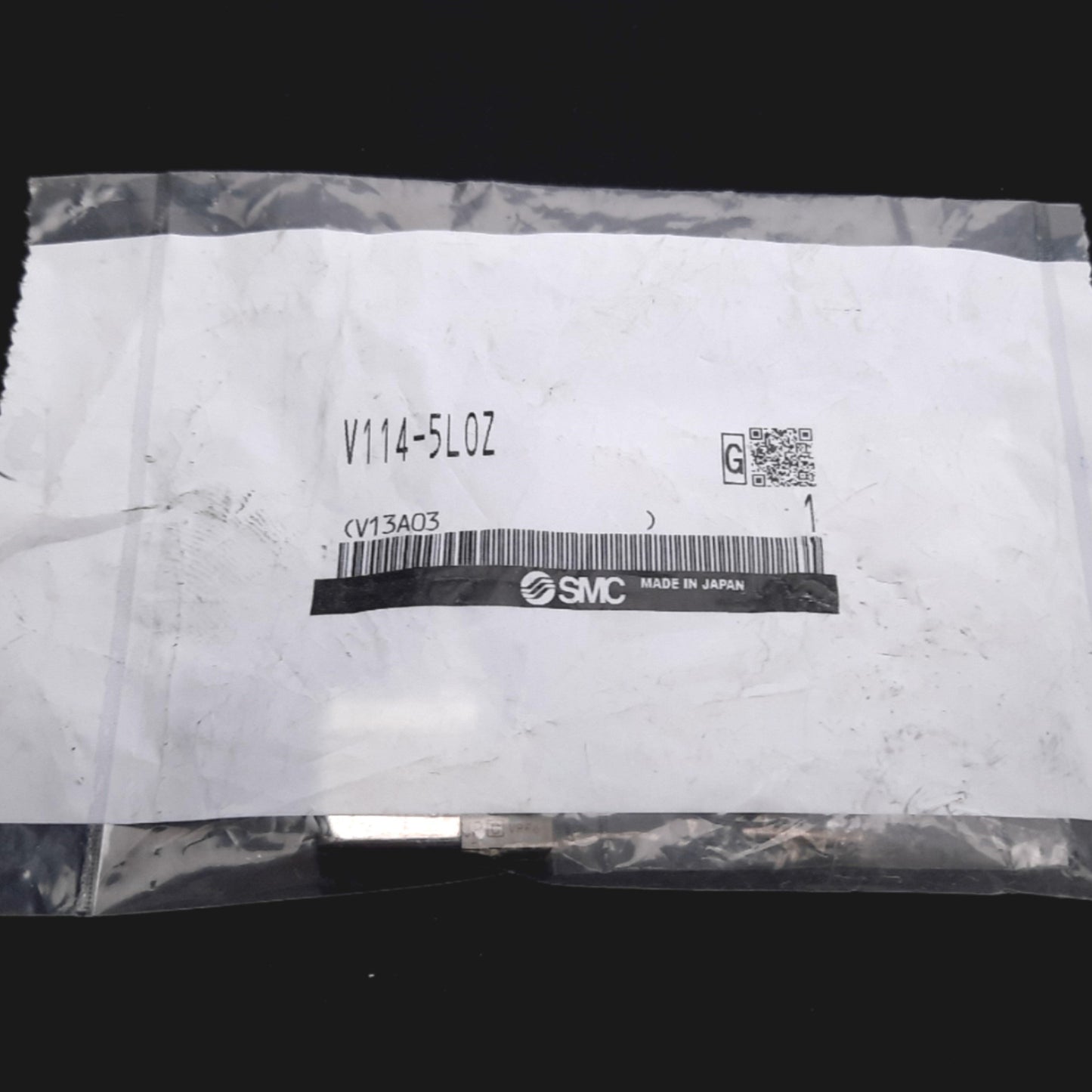 New SMC V114-5LOZ Spring Base Solenoid Valve, 2-Position 3-Port, 24VDC, 0.7MPa