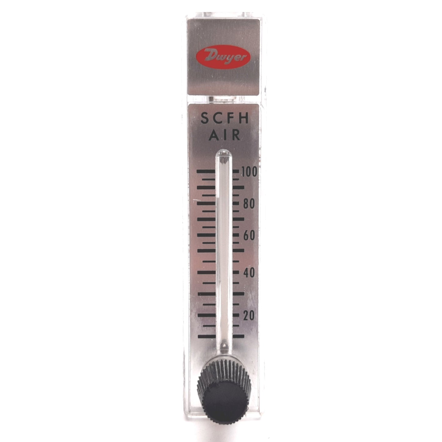 Used Dwyer RMA-8-SSV Air Flowmeter, Range: 10-100SCFH, 100psi Max, 1/8" NPT