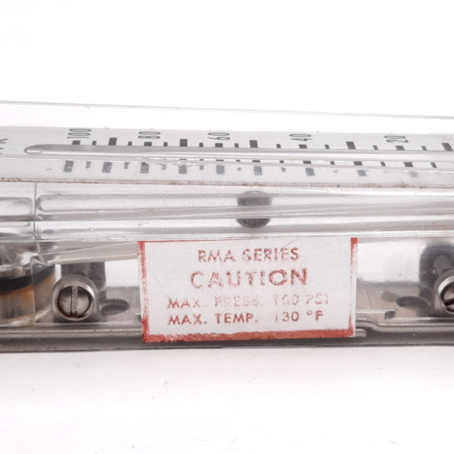 Used Dwyer RMA-8-SSV Air Flowmeter, Range: 10-100SCFH, 100psi Max, 1/8" NPT
