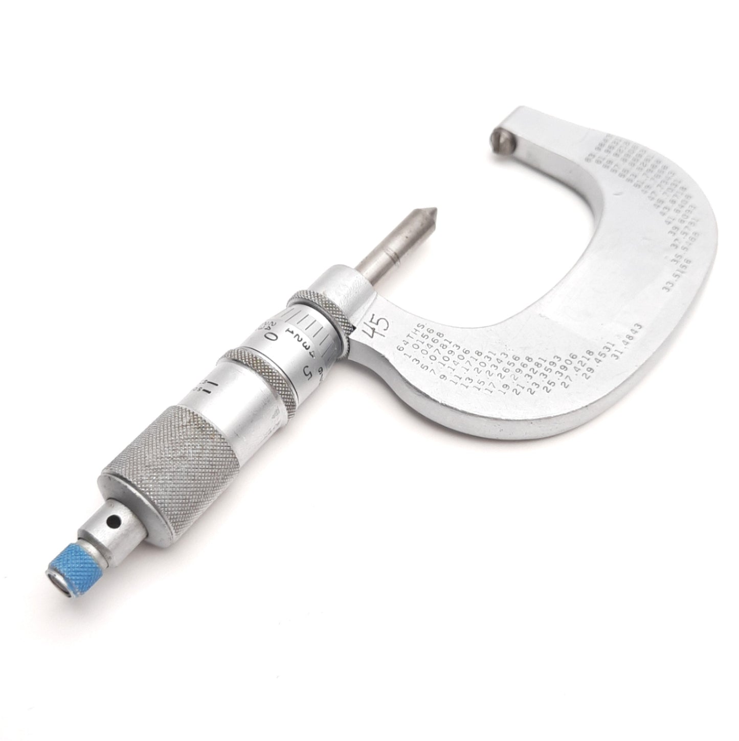 Used Scherr-Tumico No 8-13 Screw Thread Pitch Micrometer, 0.9" to 2" Range, 8-13TPI
