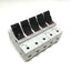 Used Lot of 5 Ferraz PST-14 DIN Rail Fuse Holders 500VAC 50A, 1-Pole, 14x51mm