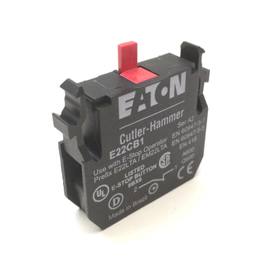 New Eaton Cutler-Hammer E22CB1 Switch Contact 1x NC SPST for E-Stop Operator