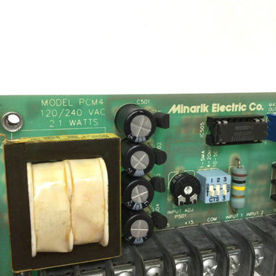 Used Minarik PCM4 Stand-Alone Motor Drive Isolation Card Remote Analog Control ñ10VDC