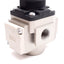Used SMC 10-AR20-N02BG-1NYZ Air Regulator, Set: 3-30psi, Supply: 145psi, 1/4" NPT