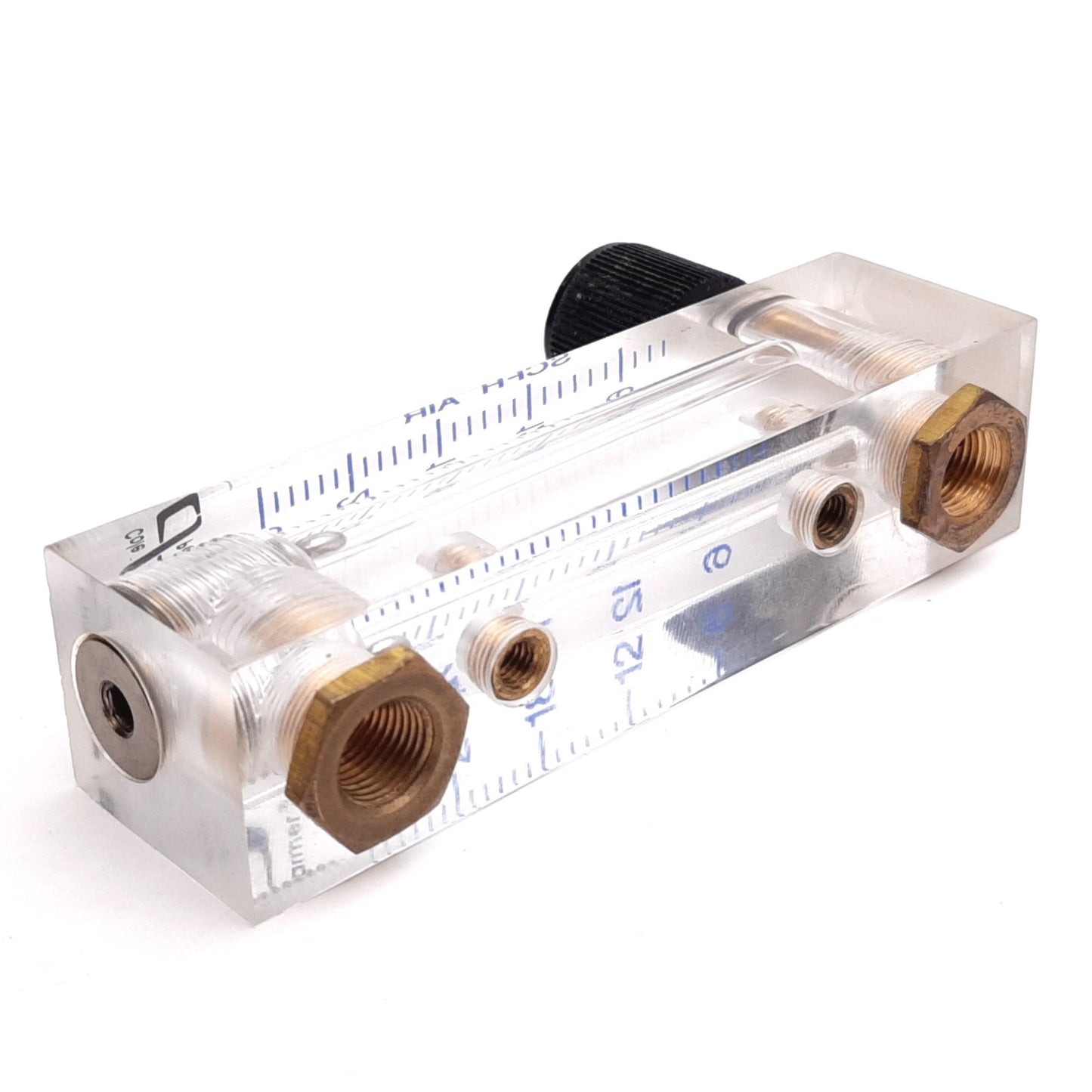 Used Cole Parmer Air Flow Meter, Range: 3-30 SCFH, Pressure: 100psi Max, 1/8" NPT