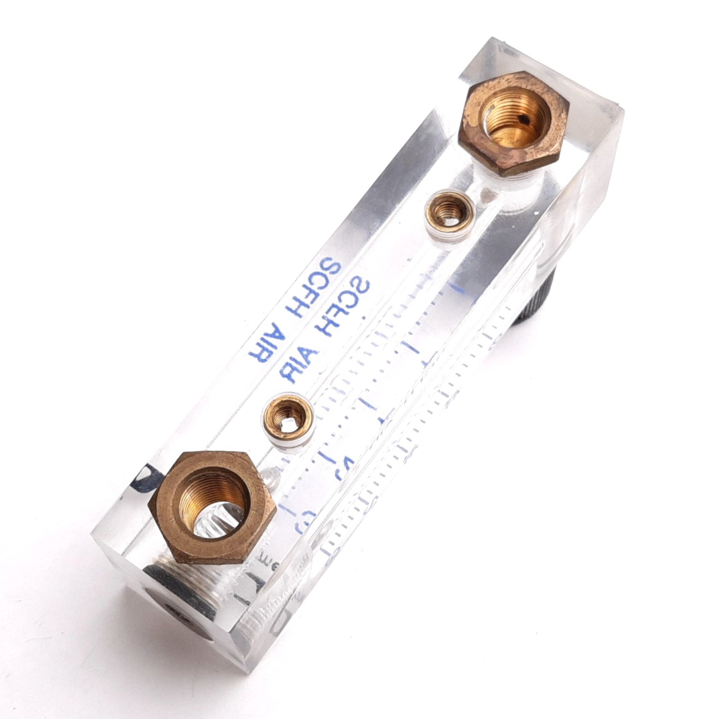 Used Cole Parmer Air Flow Meter, Range: 3-30 SCFH, Pressure: 100psi Max, 1/8" NPT