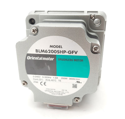 New Oriental BLM6200SHP-GFV Brushless DC Motor 200W w/Gear Head 10:1 Ratio 300RPM