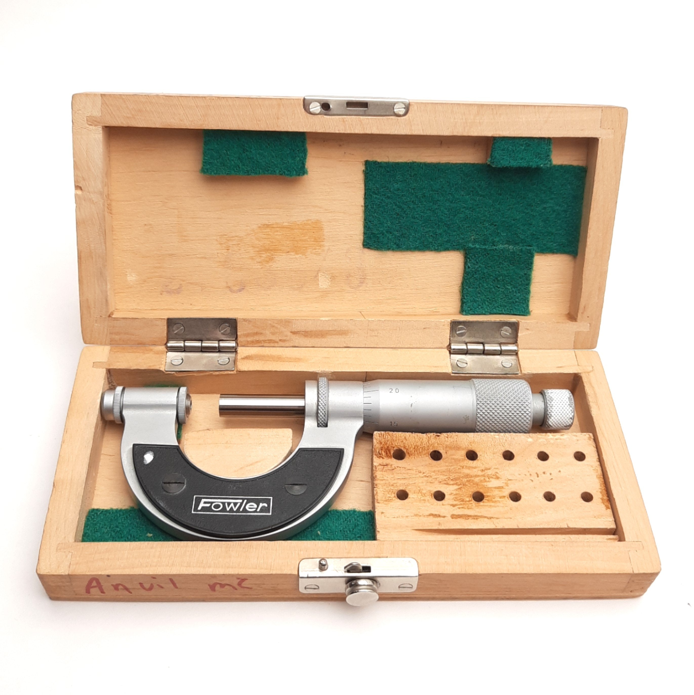 Automated Testing Fowler Fowler 52-219-001 Thread Pitch Micrometer, 0 to 1 Inch Range, 0.01