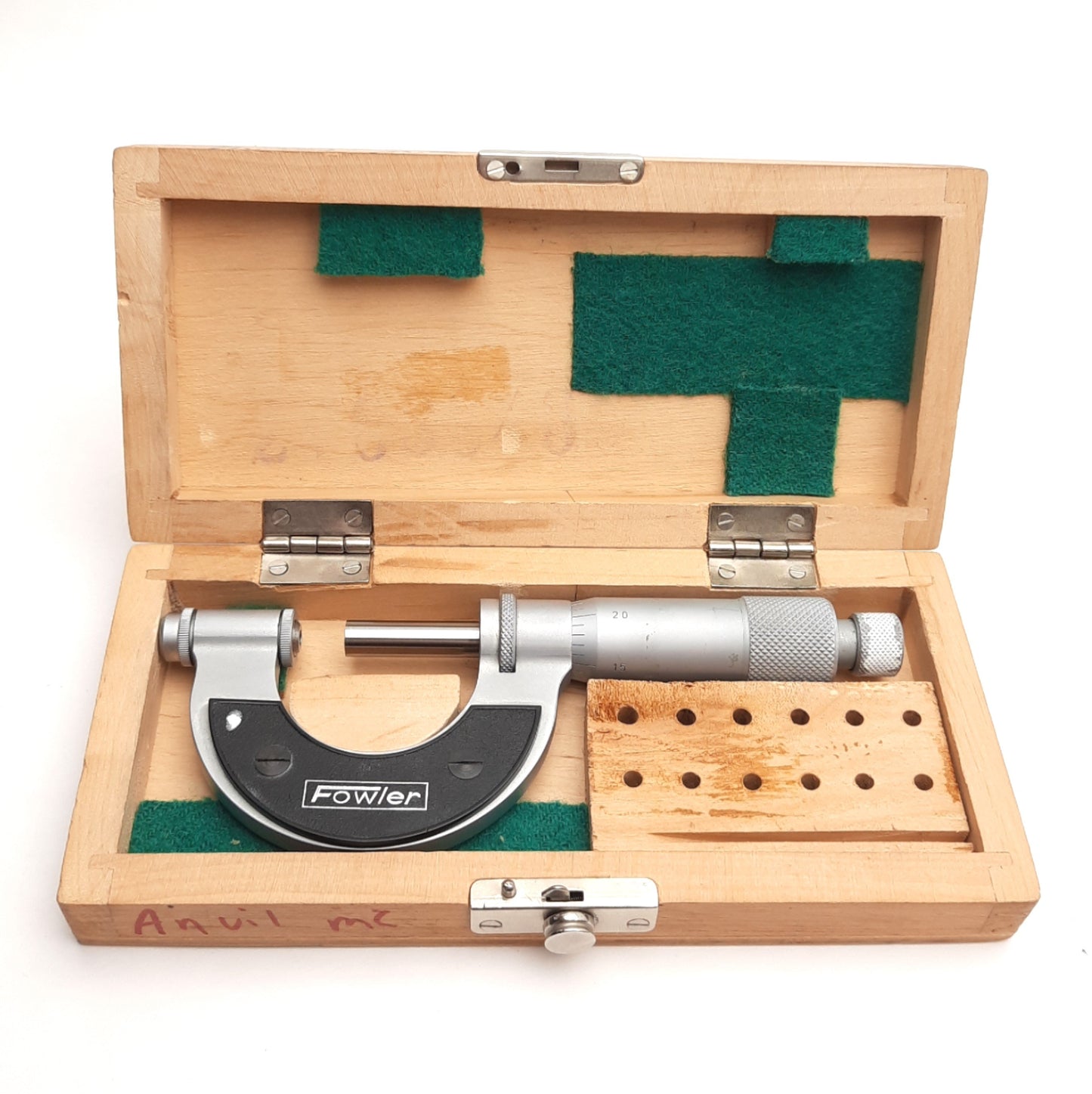 Used Fowler 52-219-001 Thread Pitch Micrometer, 0 to 1 Inch Range, 0.01" Graduations
