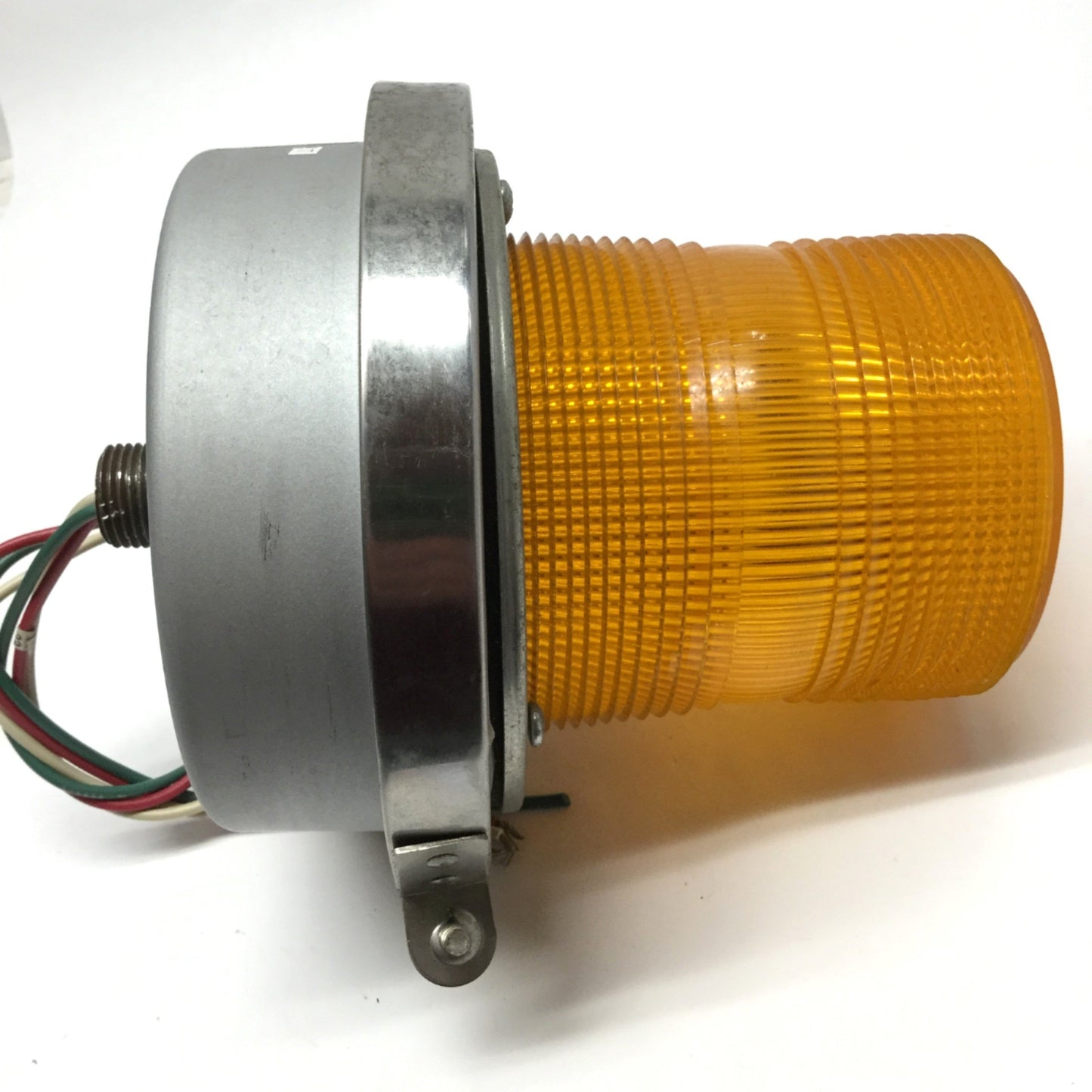 Used Edwards 50A-N5 Adaptabeacon Flashing Light Signal Halogen Lamp Amber 120VAC