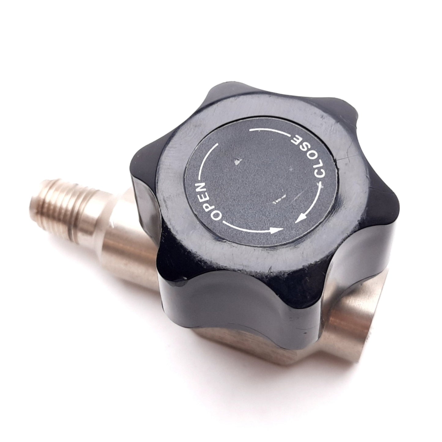 Used Druckminderer Diaphragm Valve for Oxygen/Gases, Brass, 1/4" NPT Male/Female
