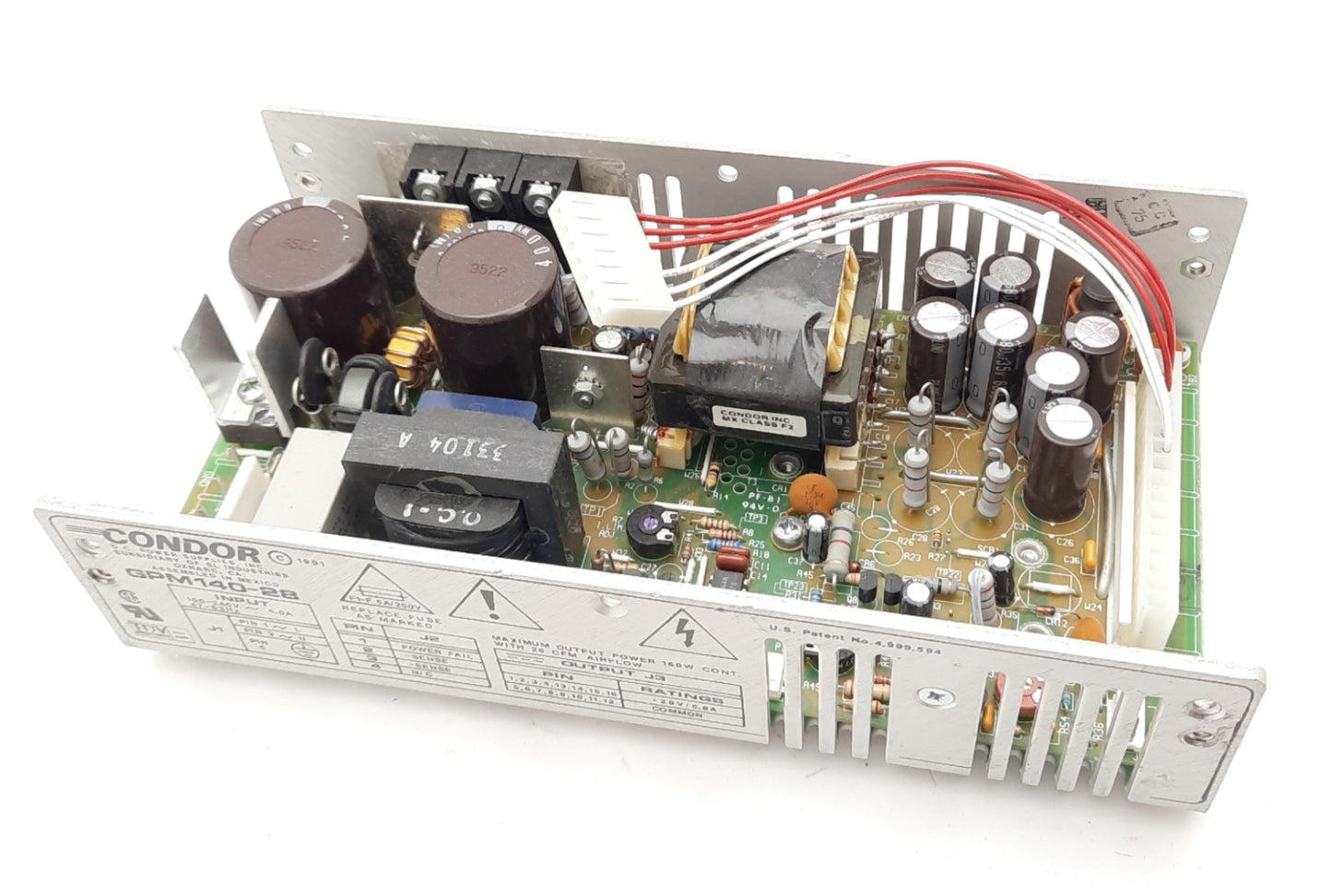 Used Condor GPM140-28 Switching Power Supplies 28VDC, 140W, 5A, 85-264VAC