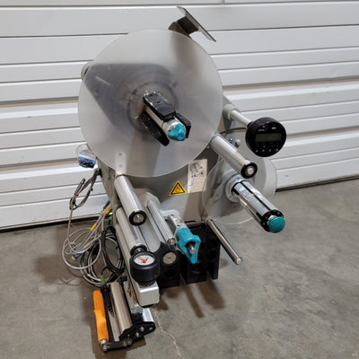 Used Avery Dennison ALS206 Label Applicator 120/230VAC, 30m/min, 10-160mm Labels