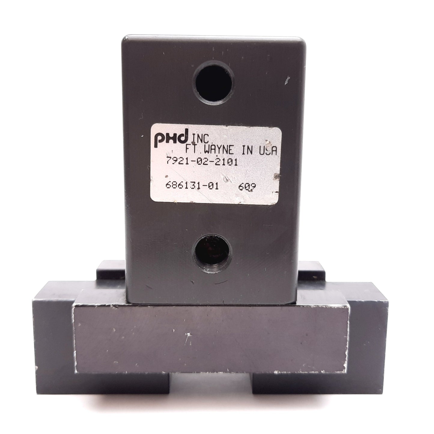 Used PHD 7921-02-2101 Angular Gripper, 2-Jaw, Stroke: 13°/Jaw, Ports: 1/8" NPT