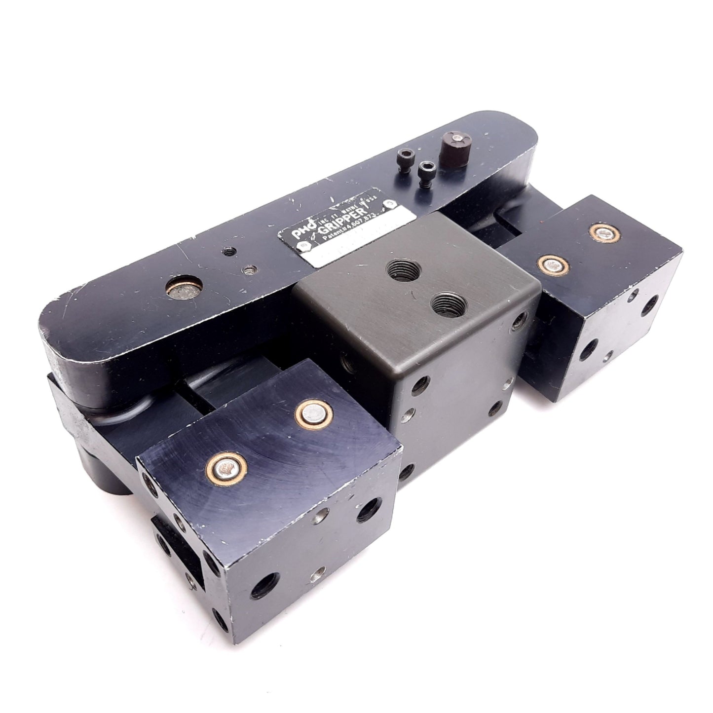 Used PHD 8670-01-3001 Parallel Gripper, Travel: 0.94" (0.47"/Jaw), Ports: 1/8" NPT