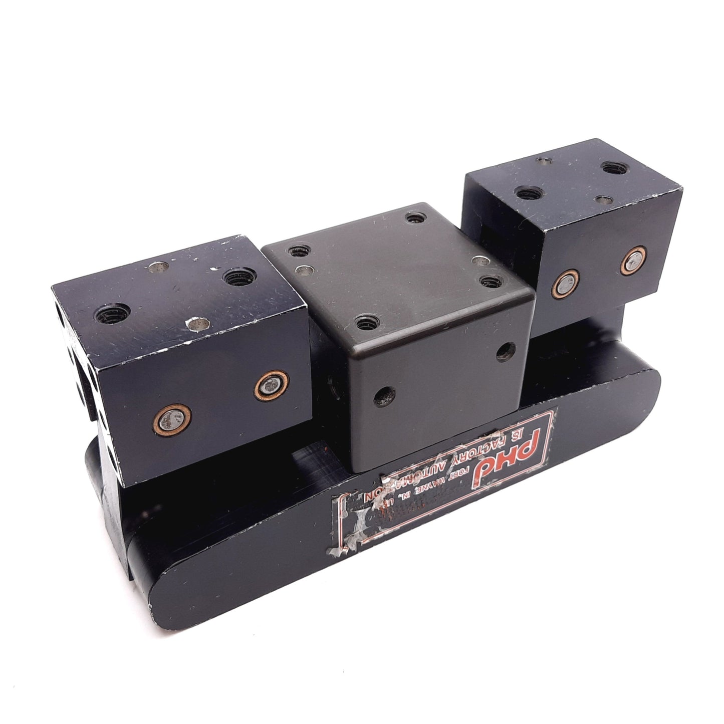 Used PHD 8670-01-3001 Parallel Gripper, Travel: 0.94" (0.47"/Jaw), Ports: 1/8" NPT
