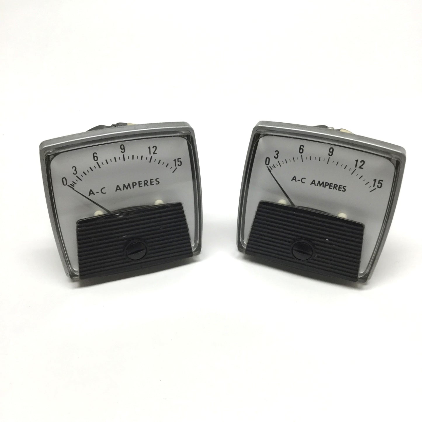Used Lot of 2 Yokogawa 250240NDND Analog Panel Current AC Amperes Meter Ammeter 0-15A