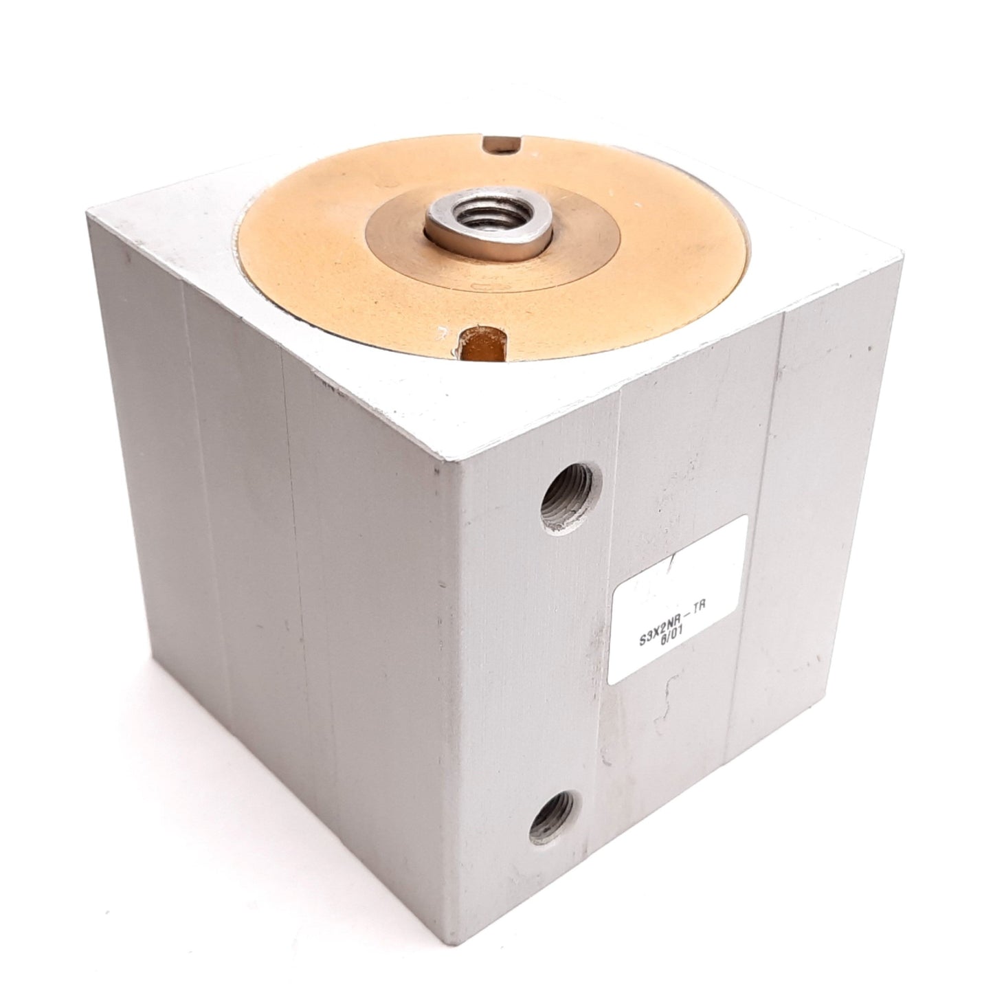 Used Compact S3X2NR-TR Pneumatic Cylinder, Non-Rotating, Bore 3", Stroke 2", 1/8" NPT