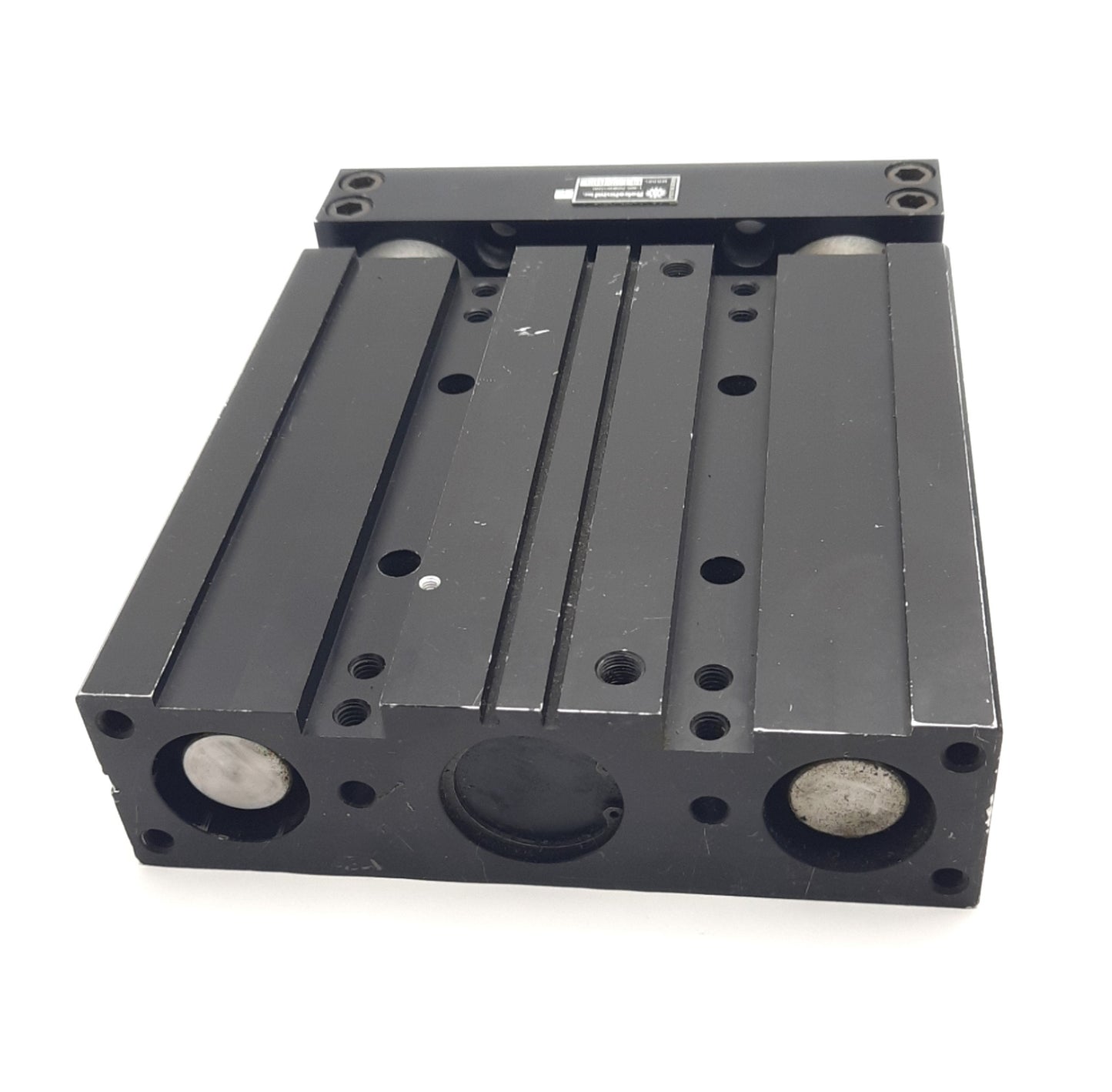 Used Robohand DLT25B05 Pneumatic Thruster Slide, 5" Stroke, 1-1/2" Bore, 100Psi Max
