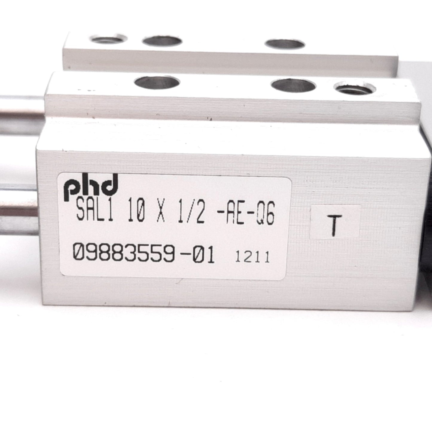 Used Phd SAL1 10X1/2-AE-Q6 Compact Thruster Slide, Bore: 10mm, Stroke: 1/2", 10-32