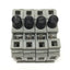 Used Lot of 4 Wago 282-128/281-418 Fuse Holder Terminal Block 1/4" x 1-1/4" 250V 10A